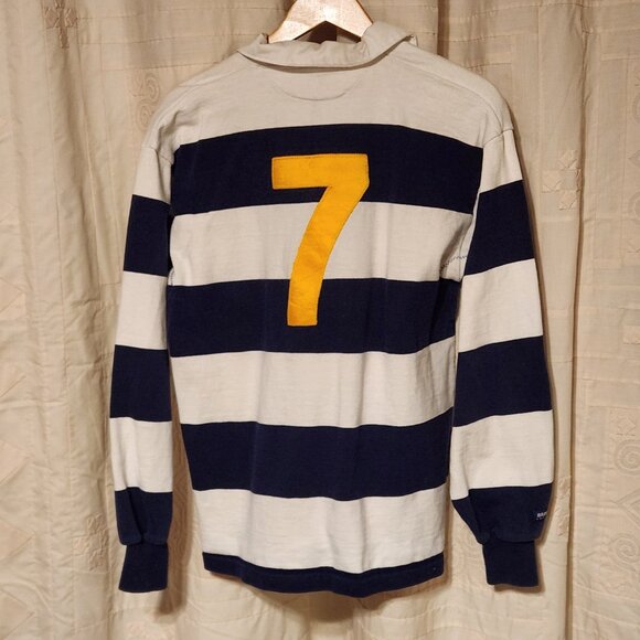 🏉 Barbarian Rugby Wear Heavyweight Stripe Shirt M Suffield Field Hockey #7 🏑 - Picture 3 of 6